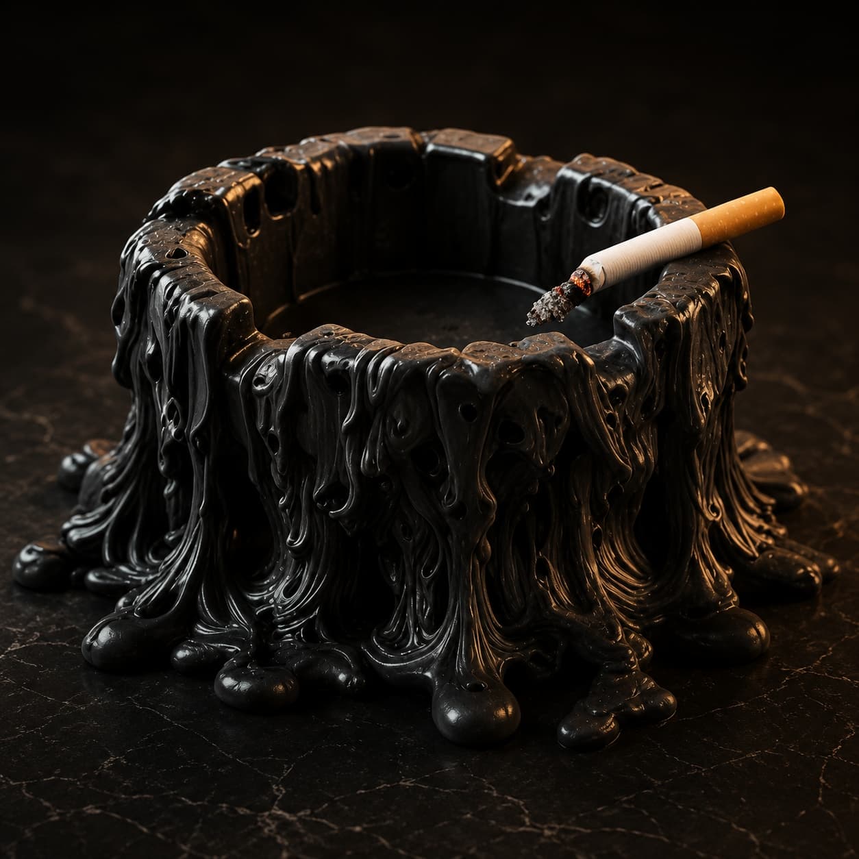 ASH TRAY — 3D-printed POLYMER sculptural object